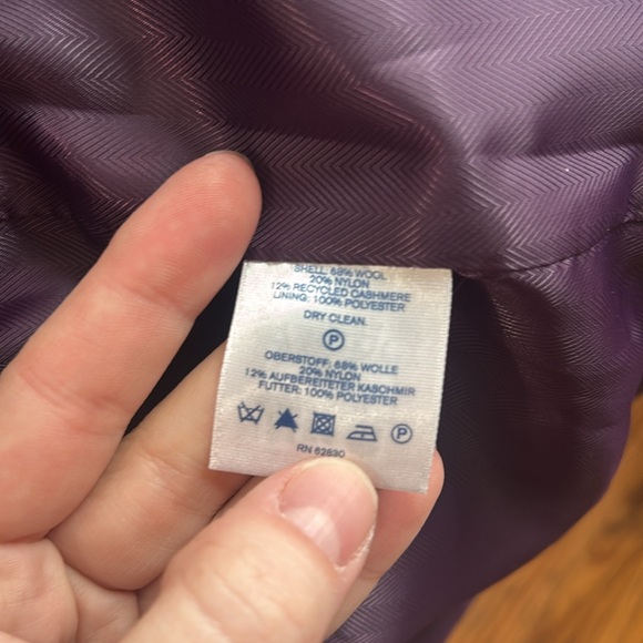 Lands’ End Cashmere & Wool Pea Coat - Picture 7 of 7